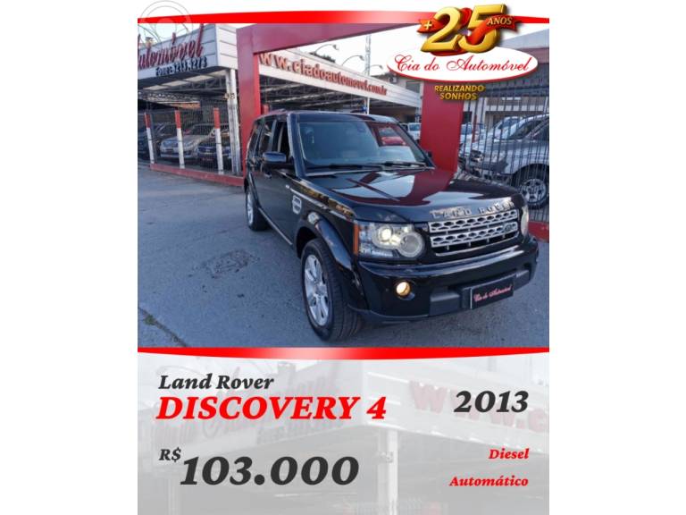 LAND ROVER - DISCOVERY 4 3.0 SE 4X4 V6 24V BI-TURBO DIESEL 4P AUTOMÁTICO - 2013/2013 - PRETA - R$ 103.000,00
