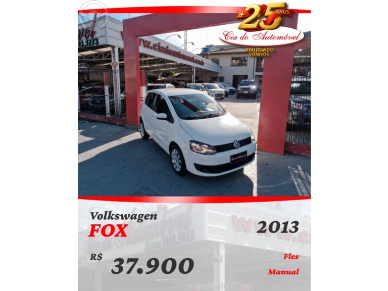 VOLKSWAGEN - FOX 1.0 MI TREND 8V FLEX 4P MANUAL - 2012/2013 - BRANCA - R$ 37.900,00