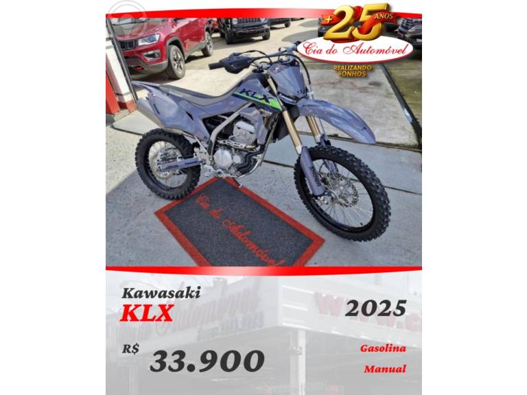 KAWASAKI - KLX - 2024/2025 - CINZA - R$ 33.900,00