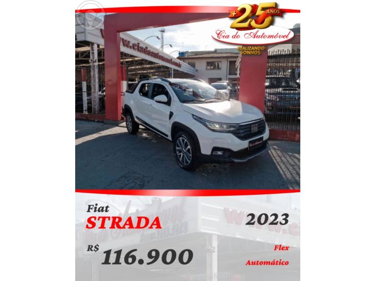 FIAT - STRADA 1.3 VOLCANO CD 8V FLEX 4P AUTOMÁTICO - 2023/2023 - BRANCA - R$ 116.900,00