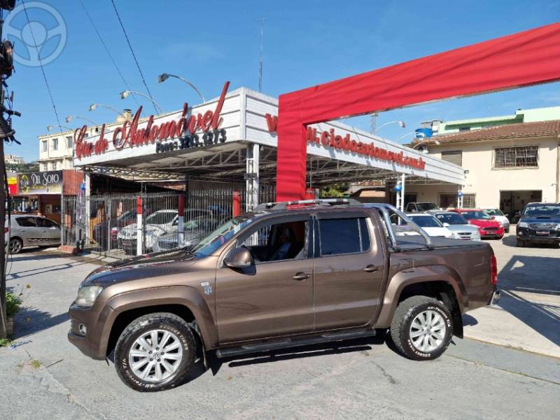 VOLKSWAGEN - AMAROK 2.0 HIGHLINE 4X4 CD 16V TURBO INTERCOOLER DIESEL 4P MANUAL - 2010/2011 - MARROM - R$ 69.800,00