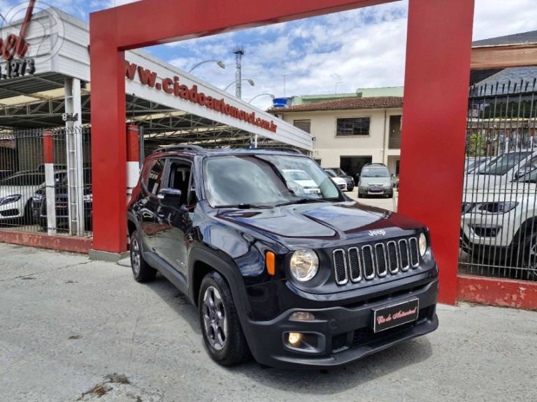 JEEP - RENEGADE 1.8 16V FLEX LONGITUDE 4P AUTOMÁTICO - 2017/2017 - PRETA - R$ 64.900,00