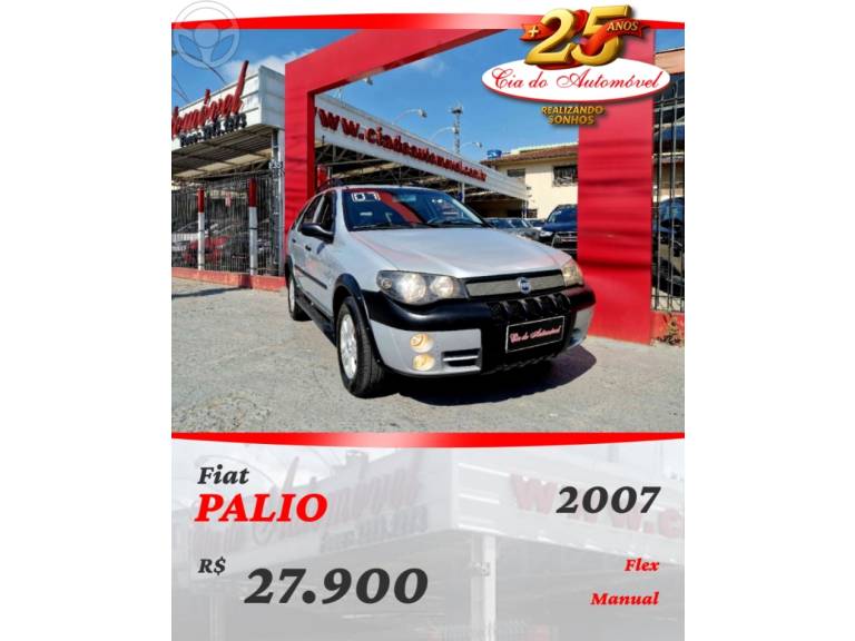 FIAT - PALIO 1.8 MPI ADVENTURE WEEKEND 8V FLEX 4P MANUAL - 2006/2007 - PRATA - R$ 27.900,00