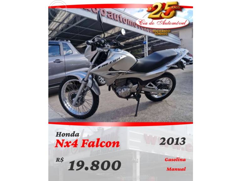 HONDA - NX4 FALCON - 2012/2013 - PRATA - R$ 19.800,00