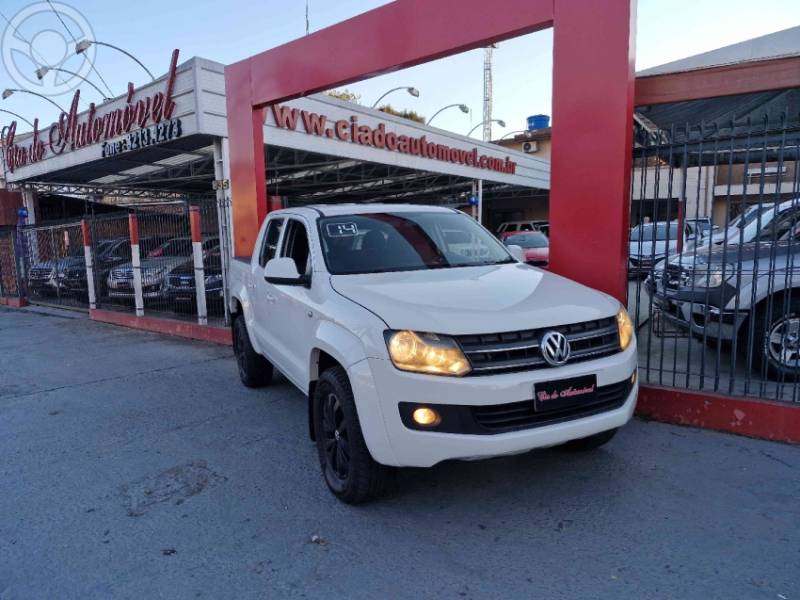 VOLKSWAGEN - AMAROK 2.0 TRENDLINE 4X4 CD 16V TURBO INTERCOOLER DIESEL 4P AUTOMÁTICO - 2014/2014 - BRANCA - R$ 99.000,00