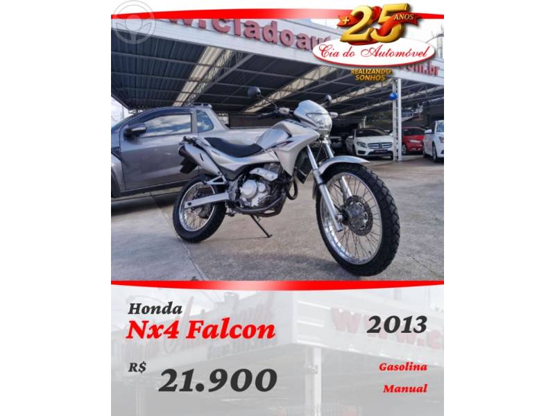 HONDA - NX4 FALCON - 2012/2013 - PRATA - R$ 19.800,00
