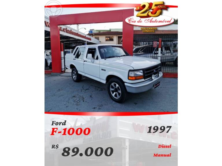 FORD - F-1000 - 1996/1997 - BRANCA - R$ 89.000,00