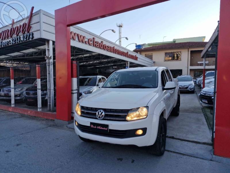 VOLKSWAGEN - AMAROK 2.0 TRENDLINE 4X4 CD 16V TURBO INTERCOOLER DIESEL 4P AUTOMÁTICO - 2014/2014 - BRANCA - R$ 99.000,00