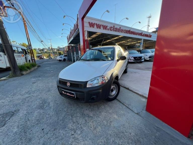 FIAT - STRADA 1.4 MPI HARD WORKING CS 8V FLEX 2P MANUAL - 2019/2020 - BRANCA - R$ 59.800,00