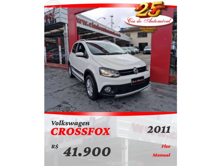 VOLKSWAGEN - CROSSFOX 1.6 MI FLEX 8V 4P MANUAL - 2010/2011 - BRANCA - R$ 41.900,00