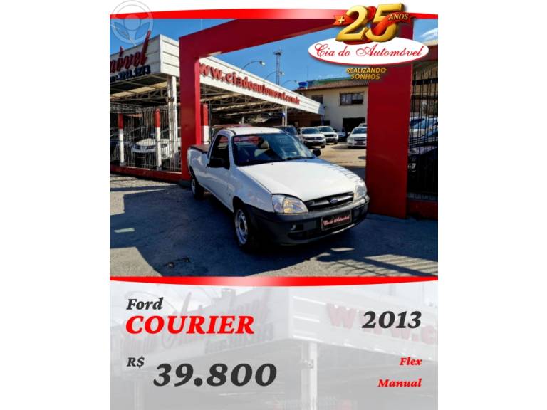 FORD - COURIER 1.6 L 8V FLEX MANUAL - 2013/2013 - BRANCA - R$ 39.800,00