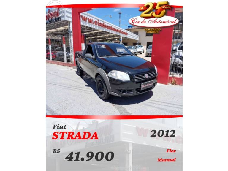 FIAT - STRADA 1.4 MPI WORKING CS 8V FLEX 2P MANUAL - 2012/2012 - PRETA - R$ 41.900,00
