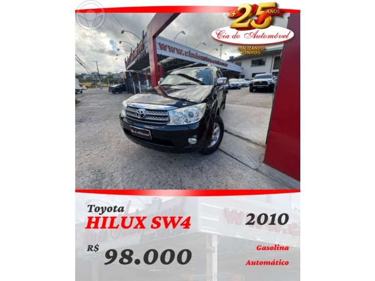 TOYOTA - HILUX SW4 2.7 SR 4X2 16V 4P AUTOMÁTICO - 2010/2010 - PRETA - R$ 98.000,00