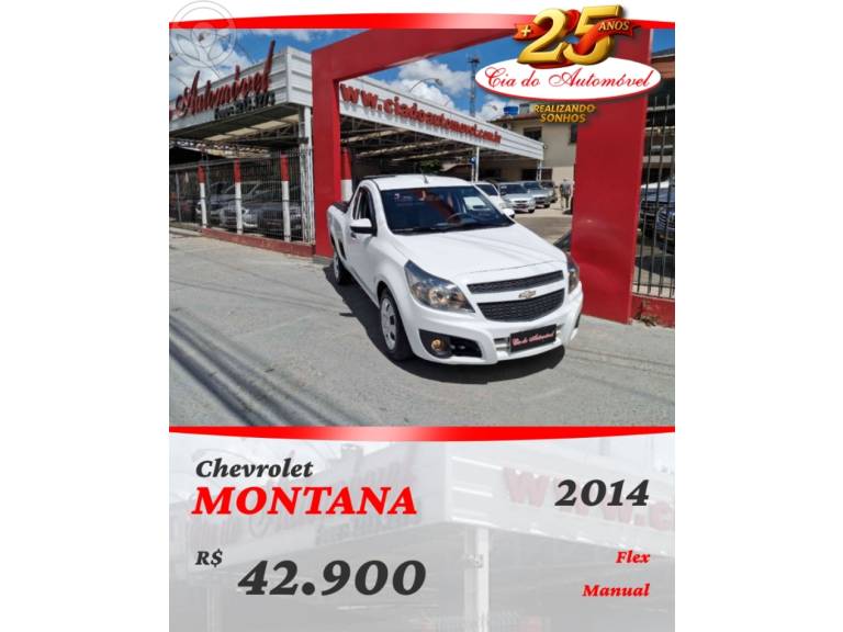 CHEVROLET - MONTANA 1.4 MPFI LS CS 8V FLEX 2P MANUAL - 2014/2014 - BRANCA - R$ 42.900,00