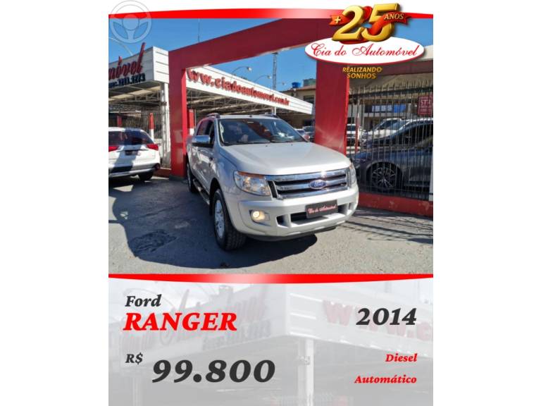 FORD - RANGER 3.2 LIMITED 4X4 CD 20V DIESEL 4P AUTOMÁTICO - 2014/2014 - PRATA - R$ 99.800,00