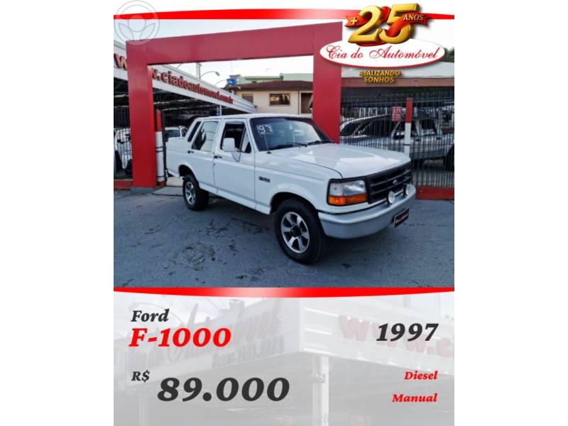 FORD - F-1000 - 1996/1997 - BRANCA - R$ 89.000,00