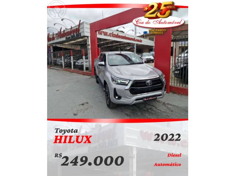 TOYOTA - HILUX 2.8 SRX 4X4 CD 16V DIESEL 4P AUTOMÁTICO - 2022/2022 - CINZA - R$ 249.000,00