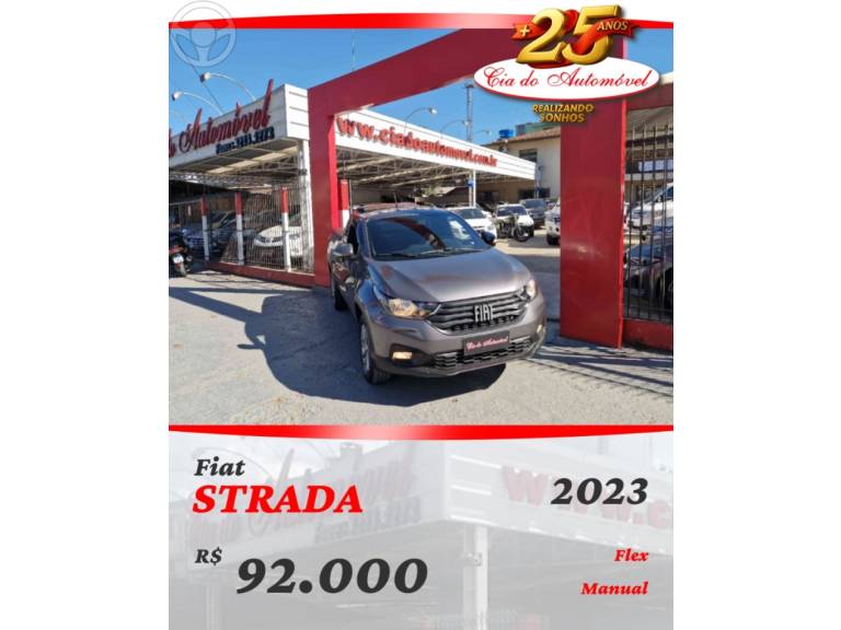 FIAT - STRADA 1.3 FREEDOM PLUS CS 8V FLEX 2P MANUAL - 2023/2023 - CINZA - R$ 92.000,00