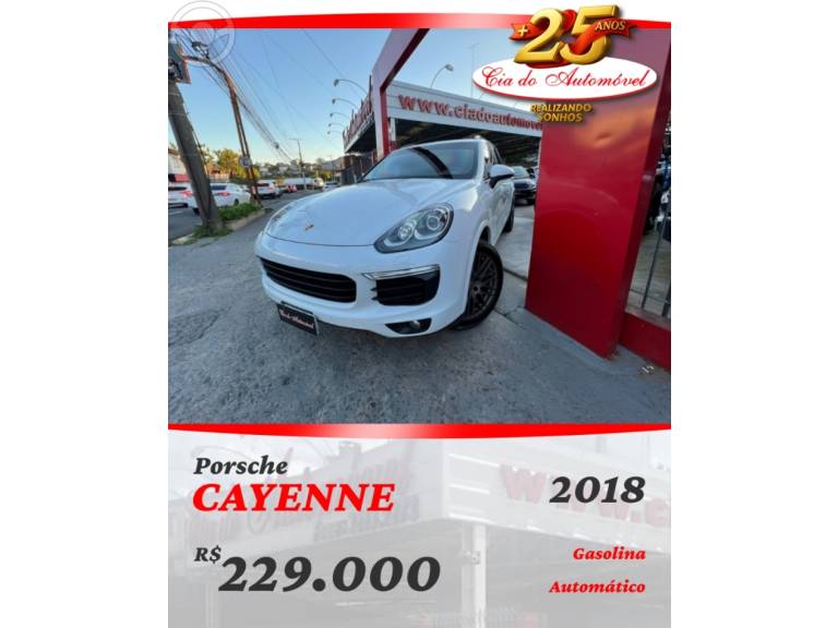 PORSCHE - CAYENNE 3.6 4X4 V6 24V 4P TIPTRONIC - 2017/2018 - BRANCA - R$ 229.000,00