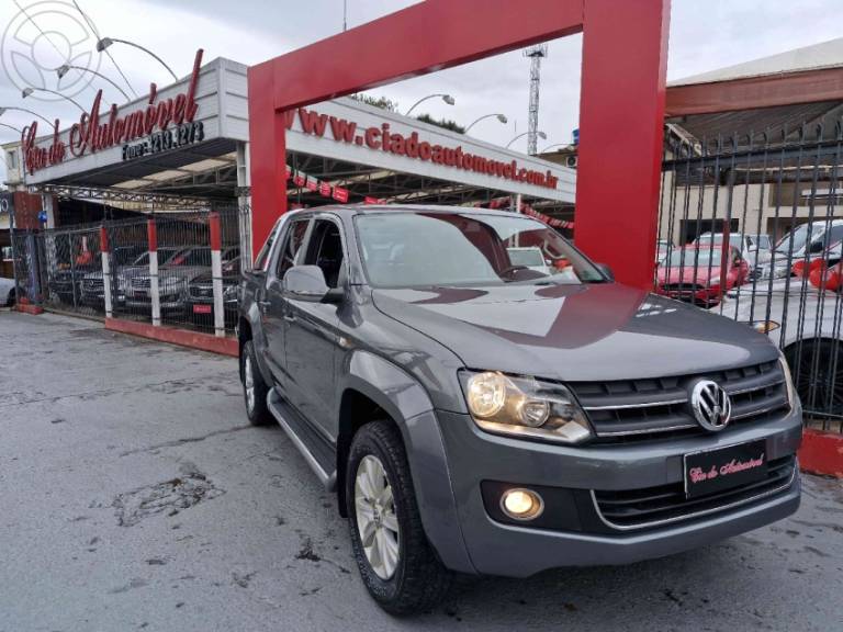 VOLKSWAGEN - AMAROK 2.0 HIGHLINE 4X4 CD 16V TURBO INTERCOOLER DIESEL 4P MANUAL - 2010/2011 - CINZA - R$ 69.800,00