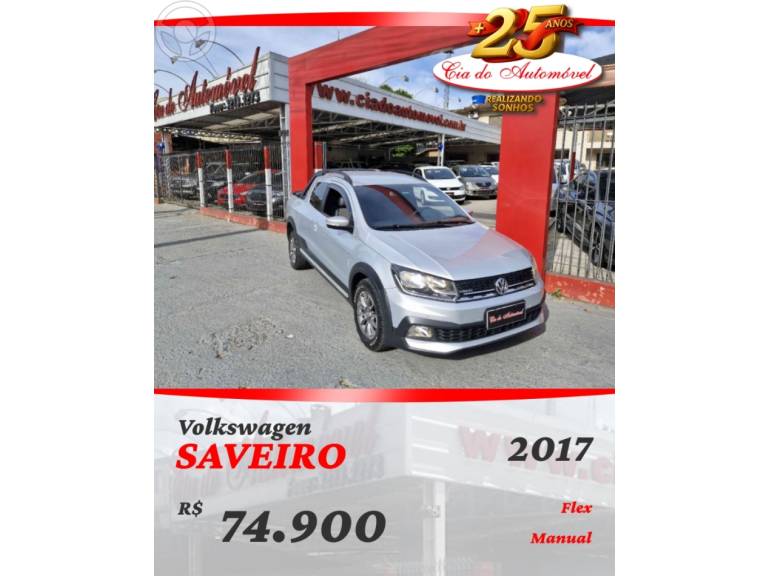 VOLKSWAGEN - SAVEIRO 1.6 CROSS CD 16V FLEX 2P MANUAL - 2016/2017 - PRATA - R$ 74.900,00