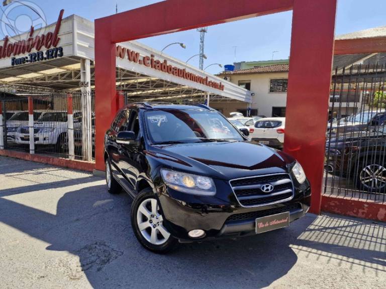 HYUNDAI - SANTA FÉ 2.7 MPFI GLS V6 24V 200CV 4P AUTOMÁTICO - 2008/2009 - PRETA - R$ 36.900,00