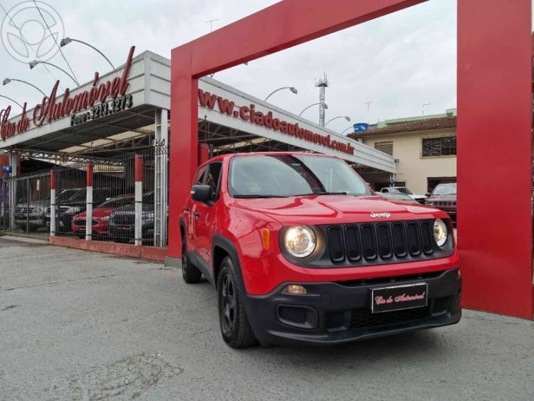 JEEP - RENEGADE 1.8 16V FLEX 4P AUTOMÁTICO - 2017/2018 - VERMELHA - R$ 69.800,00